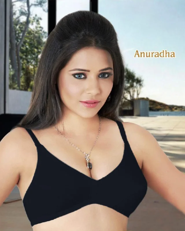 Anuradha Bra - Tulip Bra - Cotton Bra - Non Padded Non Wired Bra Smooth Push-Up Bra