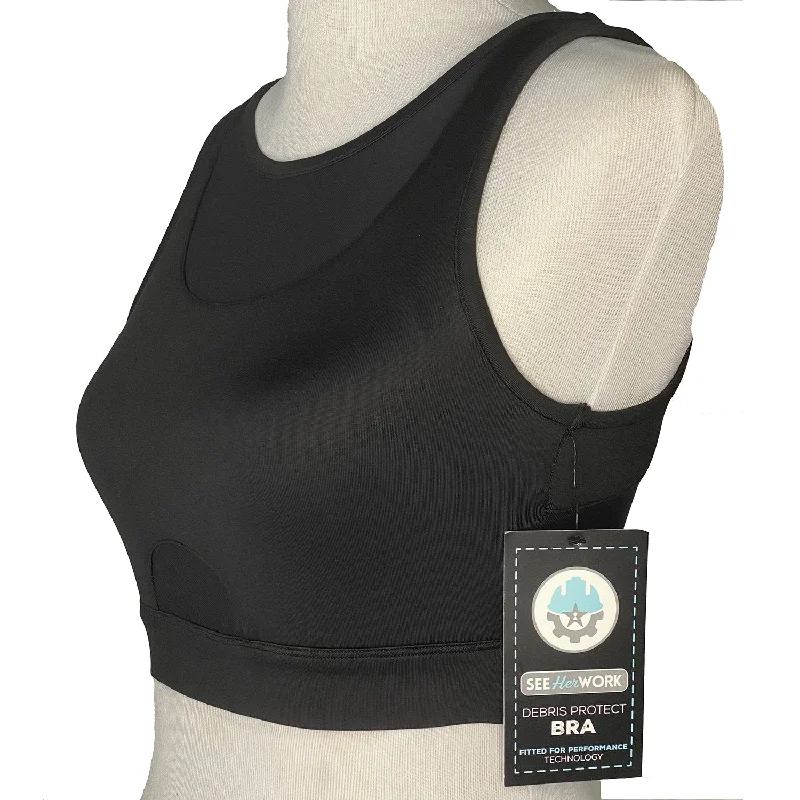 Debris Protection Athletic Work Bra Sexy Lace Bralette