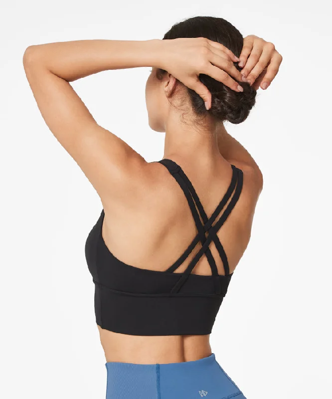 Echo Long Double Cross Straps Padded Yoga Bra | Women's Light Support Sports Bra Adjustable Bra Straps Echo Long Double Cross Straps Padded Yoga Bra | Women's Light Support Sports Bra Adjustable Bra Straps