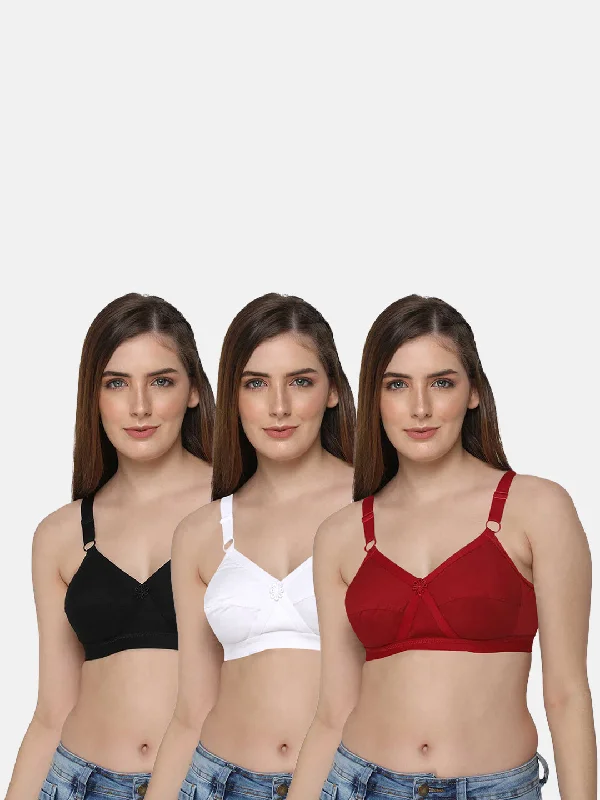 Intimacy Def-Bra Special Combo Pack - Full-Figure - C40 Supportive Wireless Bra