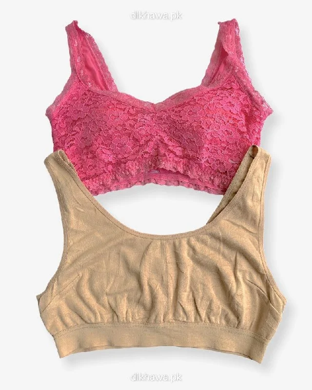 Ladies Jogging Bra - Sports Bra - Pack Off 2 Sports Bra - Padded Sports Bra Pack Off 2 Lace-Trimmed Bra Ladies Jogging Bra - Sports Bra - Pack Off 2 Sports Bra - Padded Sports Bra Pack Off 2 Lace-Trimmed Bra