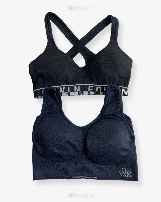 Ladies Jogging Bra - Sports Bra - Pack Off 2 Sports Bra - Padded Sports Bra Pack Off 2 Strapless Support Bra Ladies Jogging Bra - Sports Bra - Pack Off 2 Sports Bra - Padded Sports Bra Pack Off 2 Strapless Support Bra