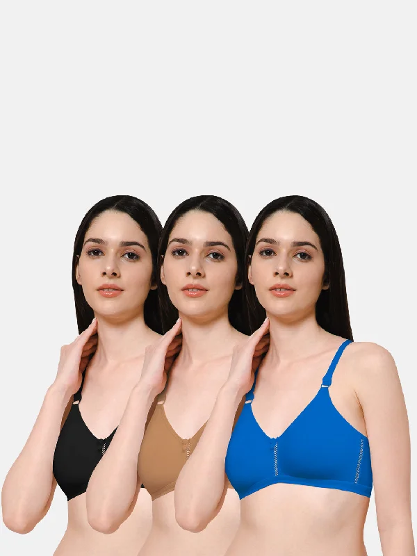 Naidu Hall Knitwear-Bra Special Combo Pack - Beauti - C73 Elegant Lace Lingerie