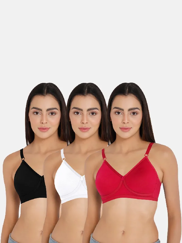 Naidu Hall Knitwear-Bra Special Combo Pack - Classi - C44 Seamless Fit Bra