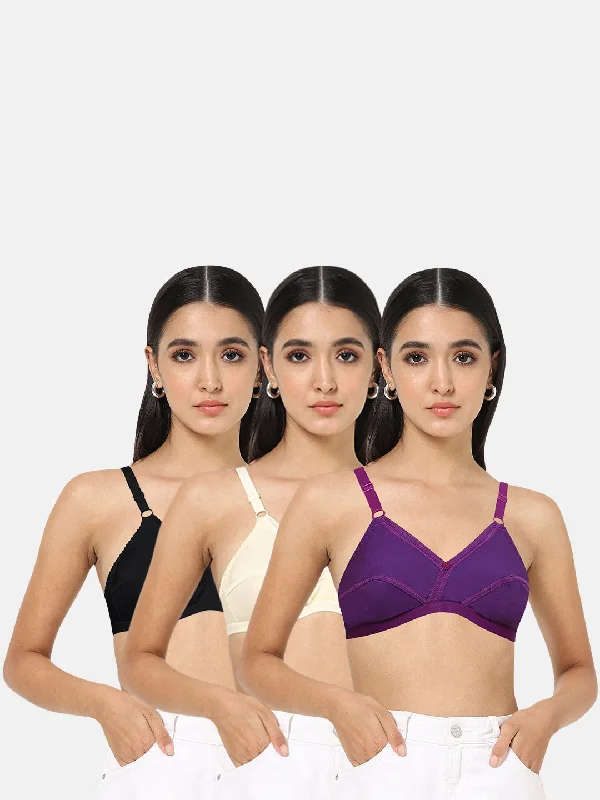 Naidu Hall Heritage-Bra Special Combo Pack - Lovable - C34 Soft Cotton Bra