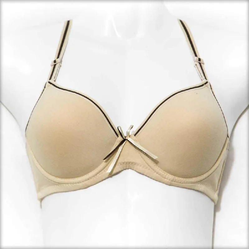 Sister Hood Single Padded Underwired Bra Skin Elegant Lace Lingerie
