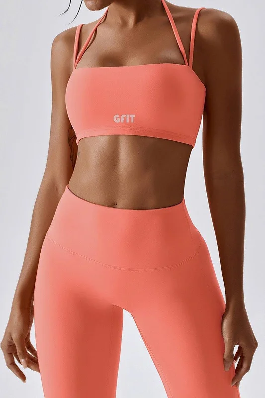 GFIT® Yoga Bra Women's Gym Tops Elegant Satin Bralette