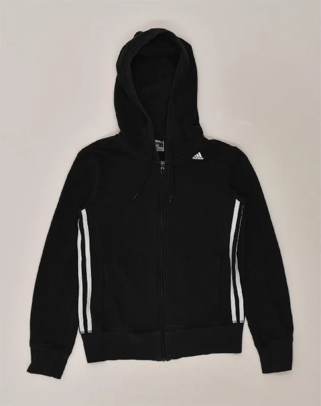 ADIDAS Womens Climalite Zip Hoodie Sweater UK 6 XS Blue Cotton Seamless Knitted Crochet ADIDAS Womens Climalite Zip Hoodie Sweater UK 6 XS Blue Cotton Seamless Knitted Crochet
