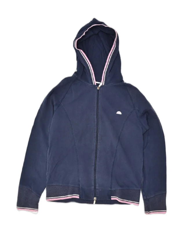 ELLESSE Womens Zip Hoodie Sweater UK 14 Large Navy Blue Cotton Wool Sweater Cotton Sweater Cashmere Sweater ELLESSE Womens Zip Hoodie Sweater UK 14 Large Navy Blue Cotton Wool Sweater Cotton Sweater Cashmere Sweater