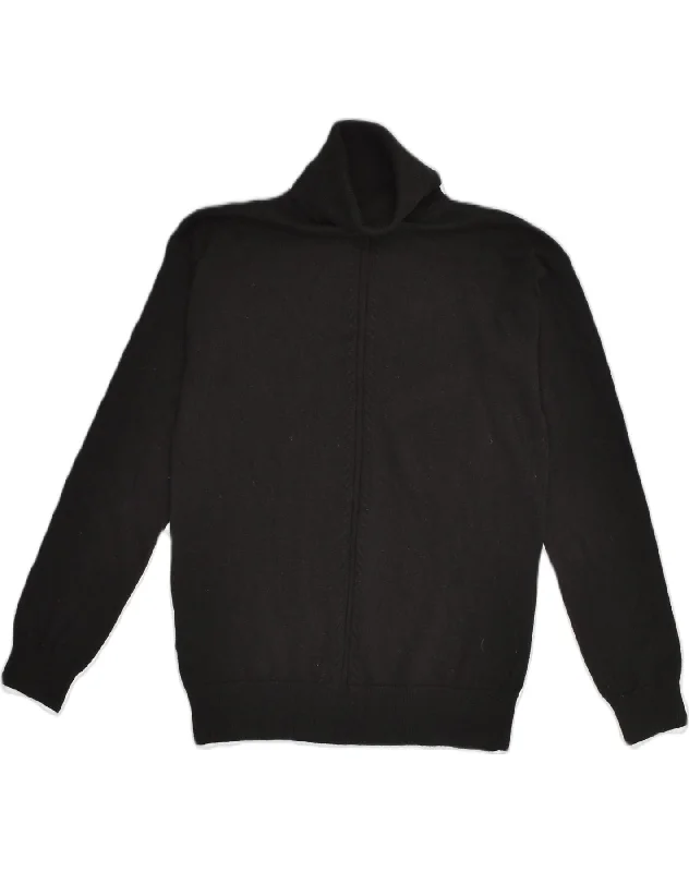 FAT FACE Womens Roll Neck Jumper Sweater UK 10 Small Black Cotton Welt Pockets Slit Pockets Flap Pockets FAT FACE Womens Roll Neck Jumper Sweater UK 10 Small Black Cotton Welt Pockets Slit Pockets Flap Pockets