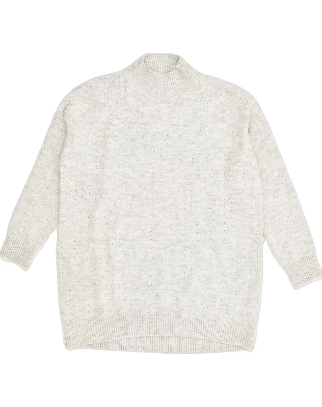 FAT FACE Womens Turtle Neck Jumper Sweater UK 10 Small Grey Polyester Cable Knit Ribbed Knit Lace Knit FAT FACE Womens Turtle Neck Jumper Sweater UK 10 Small Grey Polyester Cable Knit Ribbed Knit Lace Knit