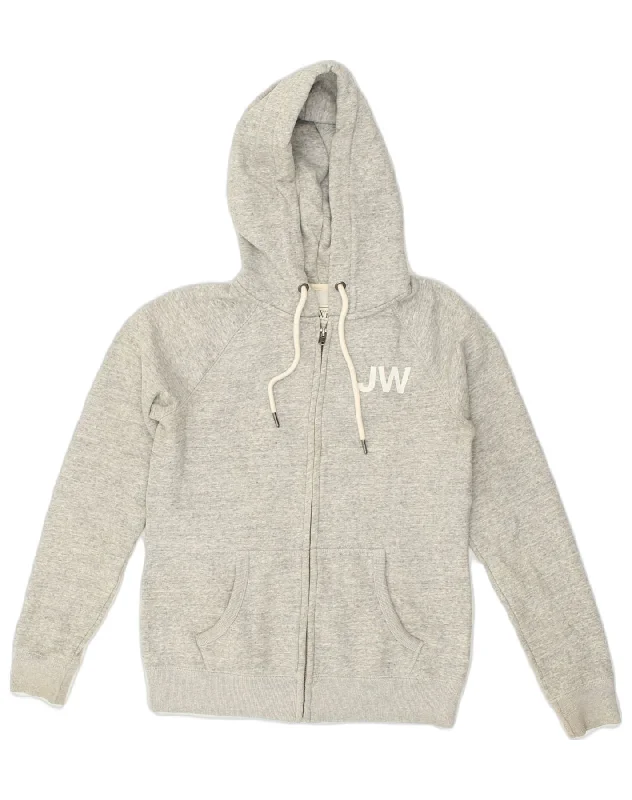 JACK WILLS Womens Zip Hoodie Sweater UK 10 Small Grey Cotton Faux Fur Fabric Real Fur Fabric Shearling Fabric JACK WILLS Womens Zip Hoodie Sweater UK 10 Small Grey Cotton Faux Fur Fabric Real Fur Fabric Shearling Fabric