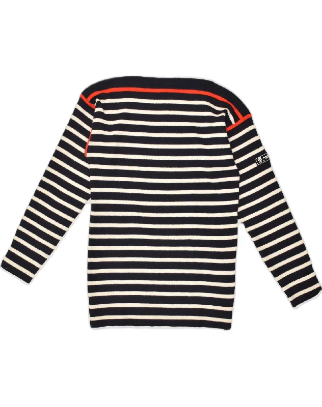 MARINA YACHTING Womens Boat Neck Jumper Sweater UK 8 Small Navy Blue Sequined Glittery Shiny MARINA YACHTING Womens Boat Neck Jumper Sweater UK 8 Small Navy Blue Sequined Glittery Shiny