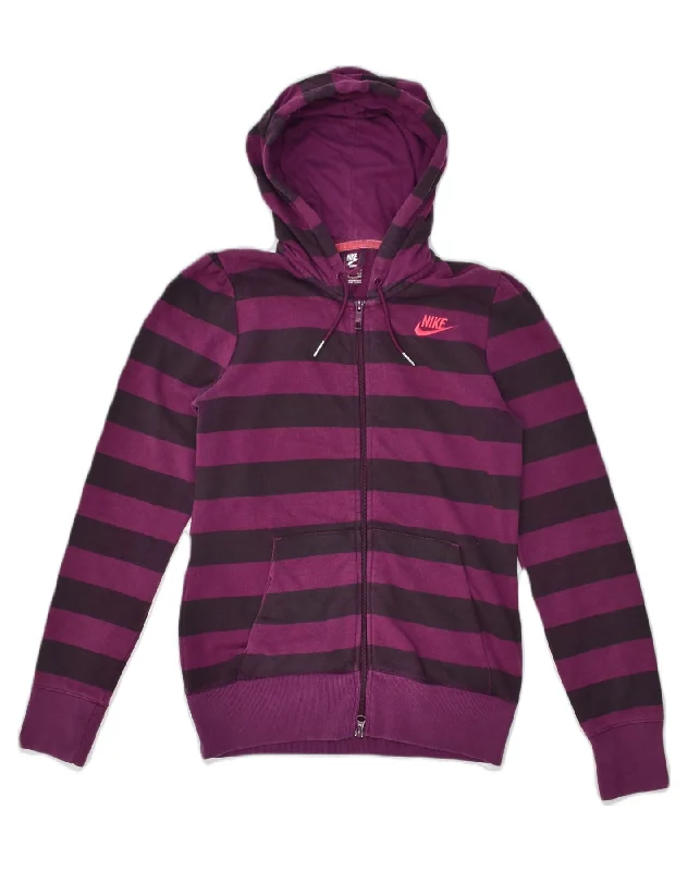 NIKE Womens Zip Hoodie Sweater UK 8-10 Small Pink Striped Cotton Long Sweater Short Sweater Cropped Sweater NIKE Womens Zip Hoodie Sweater UK 8-10 Small Pink Striped Cotton Long Sweater Short Sweater Cropped Sweater