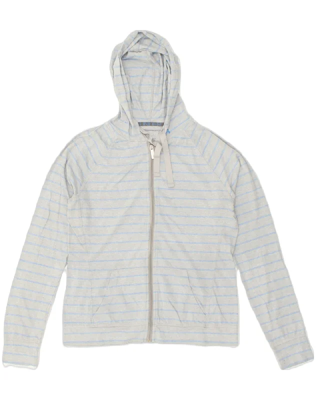 UNDER ARMOUR Womens Zip Hoodie Sweater UK 14 Large Grey Striped Cotton Casual Formal Business UNDER ARMOUR Womens Zip Hoodie Sweater UK 14 Large Grey Striped Cotton Casual Formal Business