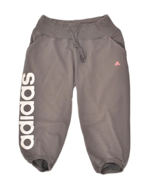 ADIDAS Womens Graphic Capri Tracksuit Trousers Joggers UK 8/10 Small Grey Trousers versatile functional ADIDAS Womens Graphic Capri Tracksuit Trousers Joggers UK 8/10 Small Grey Trousers versatile functional