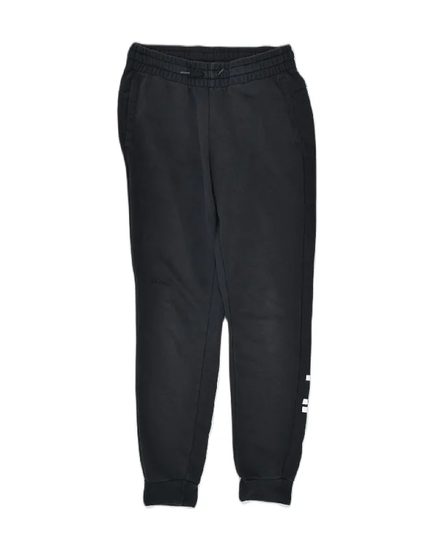 ADIDAS Womens Graphic Tracksuit Trousers Joggers UK 8/10 Small Black