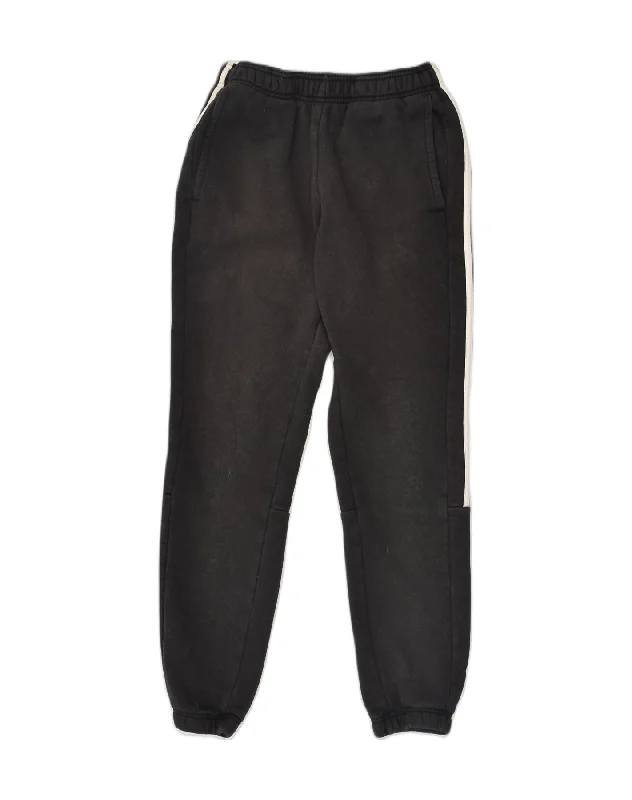 ADIDAS Womens Tracksuit Trousers Joggers UK 10 Small Black Cotton Trousers versatile functional