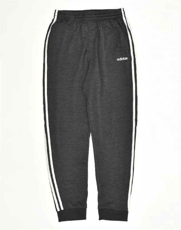 ADIDAS Womens Tracksuit Trousers Joggers UK 18 XL Grey Polyester Trousers Designer Luxury