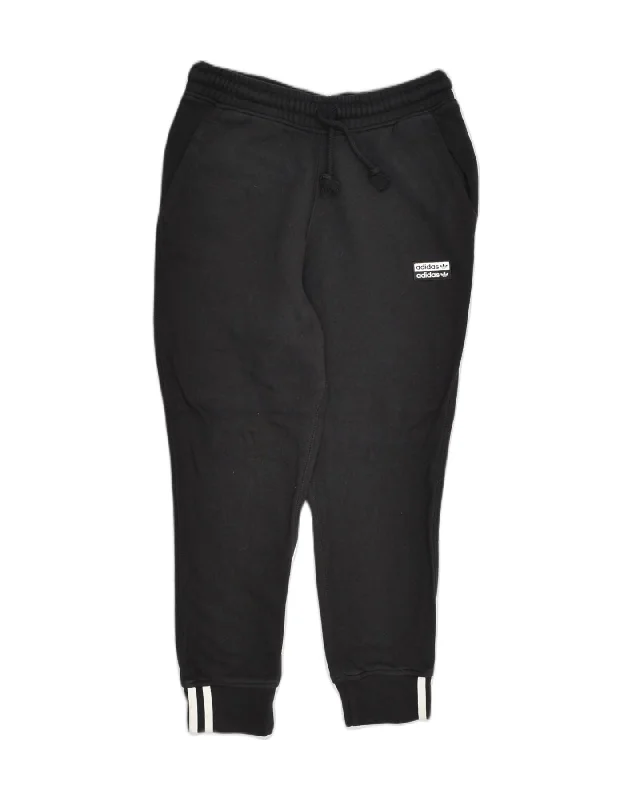 ADIDAS Womens Tracksuit Trousers Joggers UK 6 XS Black Cotton Cropped Trousers Casual Linen ADIDAS Womens Tracksuit Trousers Joggers UK 6 XS Black Cotton Cropped Trousers Casual Linen