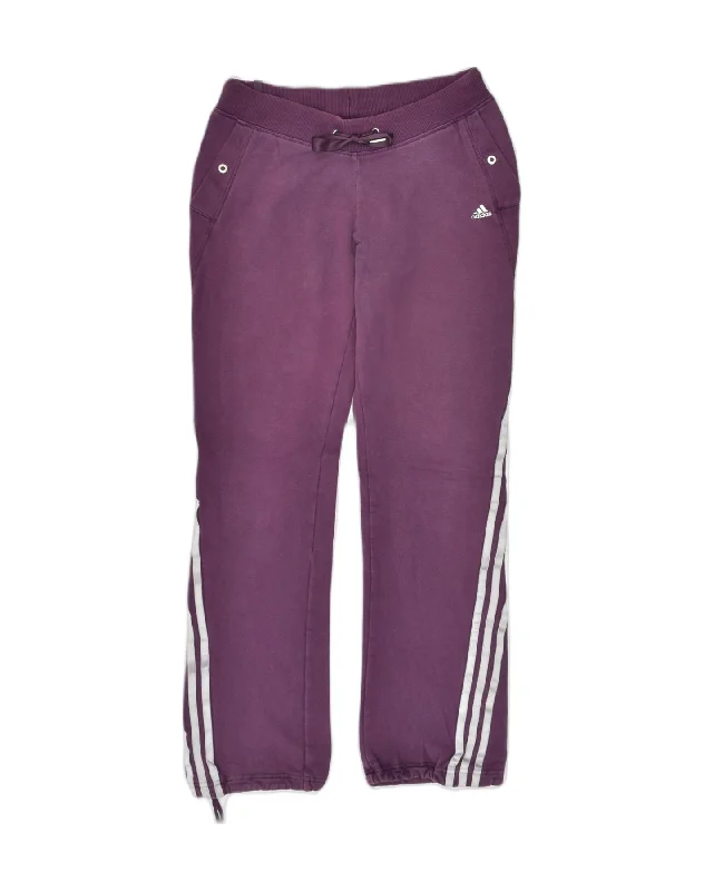 ADIDAS Womens Tracksuit Trousers Joggers UK 8 Small Purple Cotton Chinos Cotton Straight Leg ADIDAS Womens Tracksuit Trousers Joggers UK 8 Small Purple Cotton Chinos Cotton Straight Leg