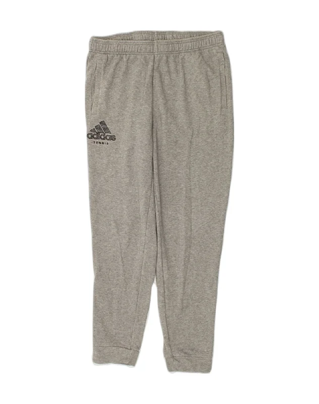 ADIDAS Womens Tracksuit Trousers Joggers XL Grey Cotton Trousers stylish elegant