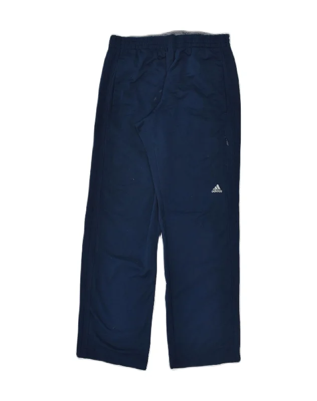 ADIDAS Womens Tracksuit Trousers Medium Navy Blue Polyester Trousers Winter Warm