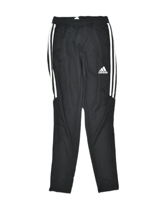 ADIDAS Womens Tracksuit Trousers Small Black Polyester