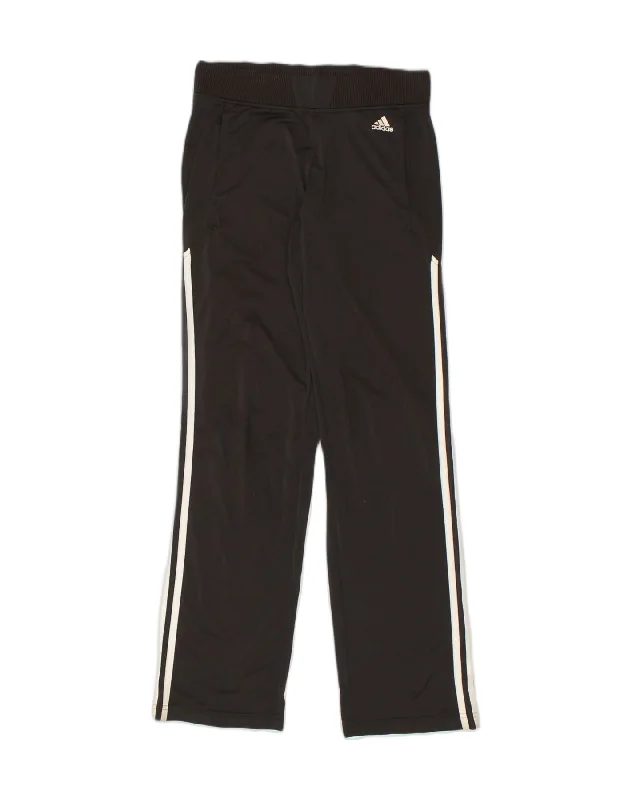 ADIDAS Womens Tracksuit Trousers UK 10 Small Black Polyester Trousers New Arrival