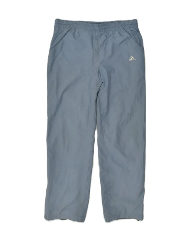 ADIDAS Womens Tracksuit Trousers UK 10 Small Blue Polyester Trousers chic fashionable ADIDAS Womens Tracksuit Trousers UK 10 Small Blue Polyester Trousers chic fashionable
