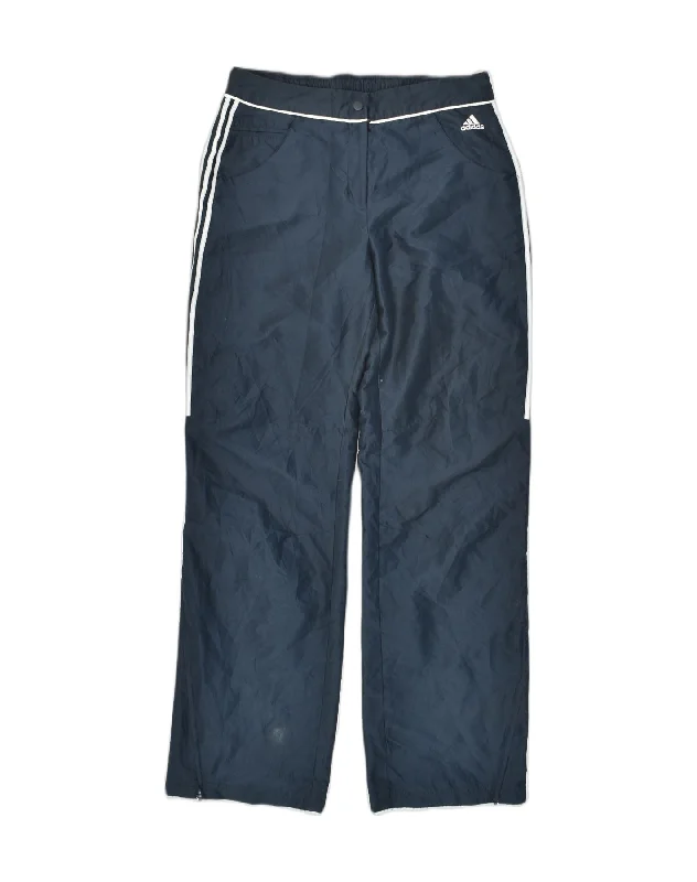 ADIDAS Womens Tracksuit Trousers UK 10 Small Navy Blue Polyester Trousers Occasion Special ADIDAS Womens Tracksuit Trousers UK 10 Small Navy Blue Polyester Trousers Occasion Special