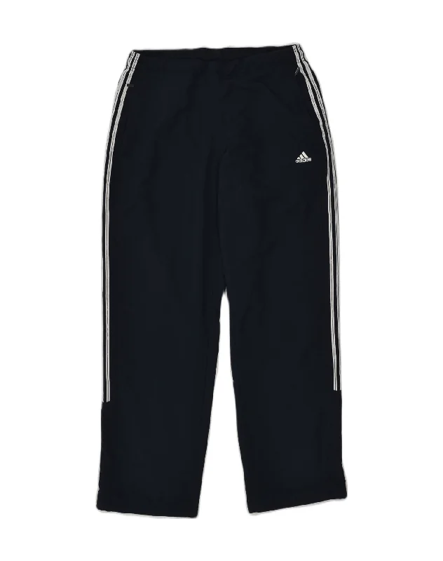 ADIDAS Womens Tracksuit Trousers UK 14 Large Navy Blue Polyester Trousers Elastic Waist Soft ADIDAS Womens Tracksuit Trousers UK 14 Large Navy Blue Polyester Trousers Elastic Waist Soft