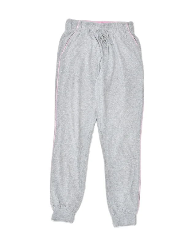 ARENA Womens Tracksuit Trousers Joggers Medium Grey Cotton