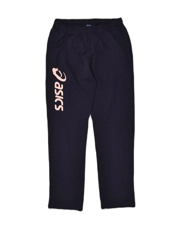 ASICS Womens Graphic Tracksuit Trousers UK 14 Large Navy Blue Trousers Floral Bohemian ASICS Womens Graphic Tracksuit Trousers UK 14 Large Navy Blue Trousers Floral Bohemian