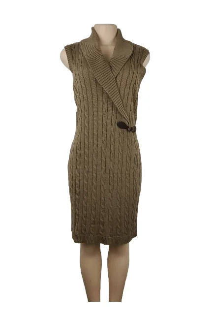 Calvin Klein women's brown sweater dress size