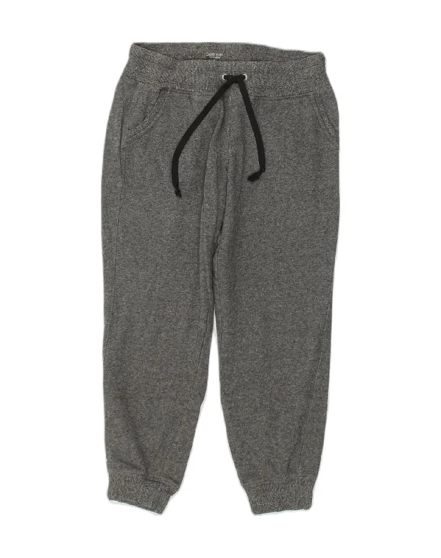 CALVIN KLEIN Womens Tracksuit Trousers Joggers UK 14 Medium Grey Cotton Trousers Versatile Stylish CALVIN KLEIN Womens Tracksuit Trousers Joggers UK 14 Medium Grey Cotton Trousers Versatile Stylish