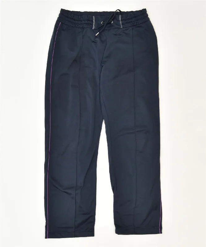 CHAMPION Womens Heritage Fit Tracksuit Trousers UK 14 Large Navy Blue