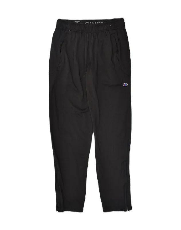 CHAMPION Womens Tracksuit Trousers Joggers UK 10 Small Black Polyester Trousers Mesh Breathable CHAMPION Womens Tracksuit Trousers Joggers UK 10 Small Black Polyester Trousers Mesh Breathable