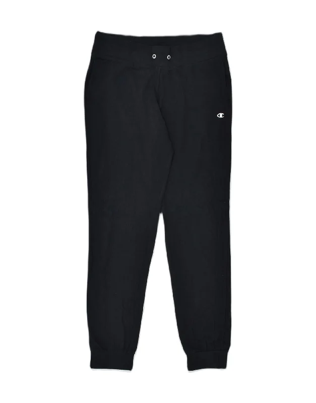 CHAMPION Womens Tracksuit Trousers Joggers UK 12 Medium Black