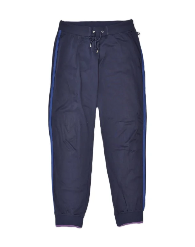 CHAMPION Womens Tracksuit Trousers Joggers UK 14 Large Navy Blue Polyester