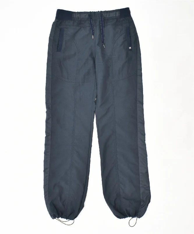 CHAMPION Womens Tracksuit Trousers Joggers UK 18 XL Navy Blue Polyester