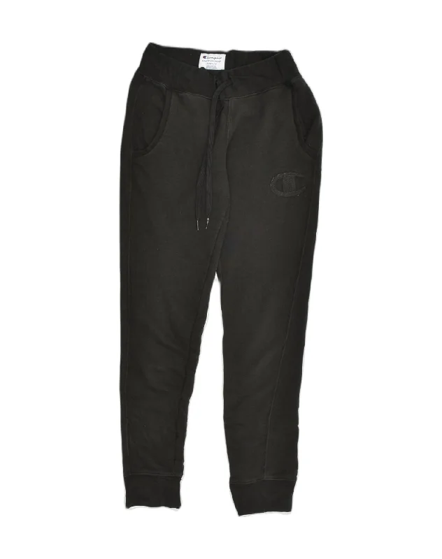 CHAMPION Womens Tracksuit Trousers Joggers UK 6 XS Black Cotton Trousers stylish elegant CHAMPION Womens Tracksuit Trousers Joggers UK 6 XS Black Cotton Trousers stylish elegant