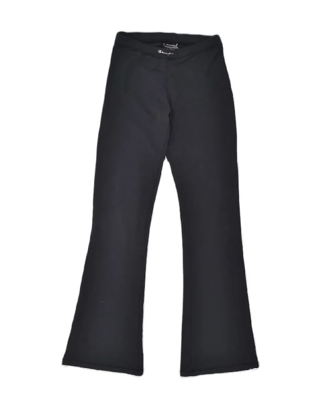 CHAMPION Womens Tracksuit Trousers Large Black Cotton