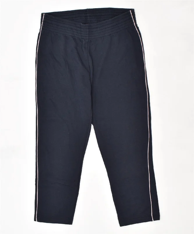 CHAMPION Womens Tracksuit Trousers UK 14 Large Navy Blue