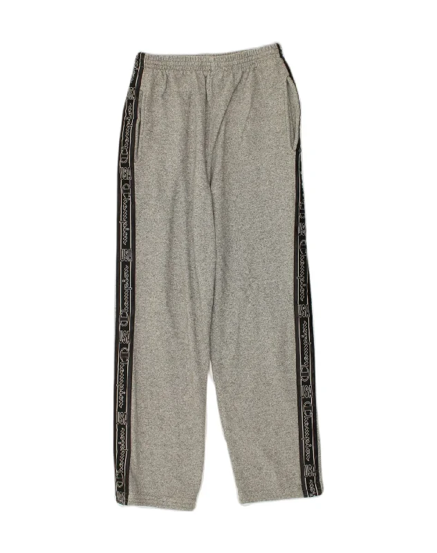CHAMPION Womens Tracksuit Trousers UK 16 Large Grey Cotton Trousers chic elegant