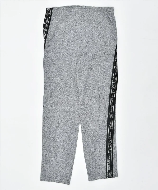 CHAMPION Womens Tracksuit Trousers UK 16 Large W32 Grey Cotton