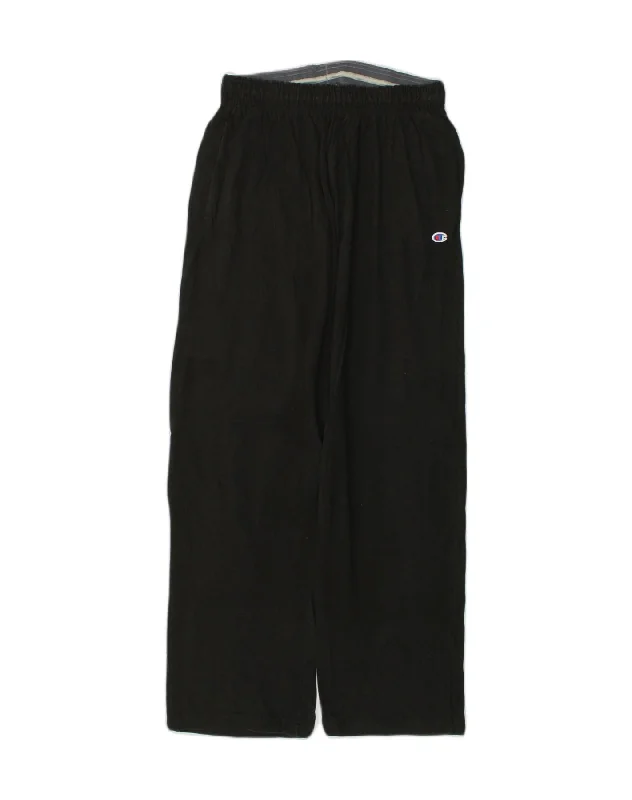 CHAMPION Womens Tracksuit Trousers UK 18 XL Black Cotton Trousers practical durable