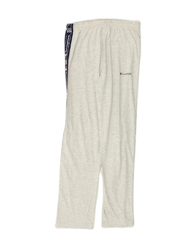 CHAMPION Womens Tracksuit Trousers UK 18 XL Grey Cotton Trousers fashionable trendy