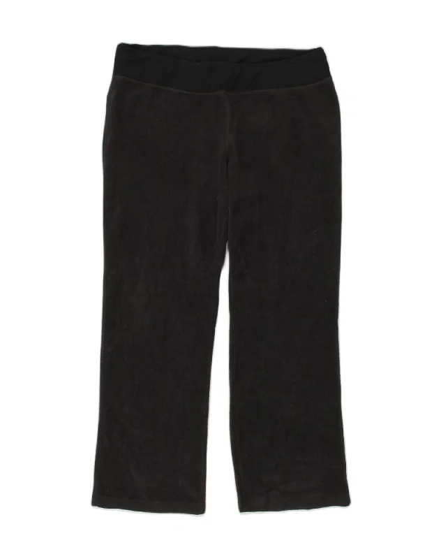 COLUMBIA Womens Fleece Tracksuit Trousers XL Black Trousers Mesh Breathable