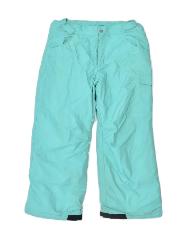 COLUMBIA Womens Ski Trousers Large Turquoise Nylon